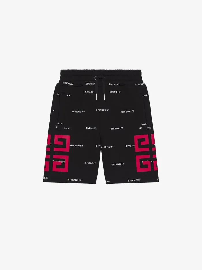4g Bermuda Shorts In Fleece Black Kids Givenchy