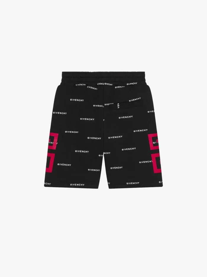 4g Bermuda Shorts In Fleece Black Kids Givenchy