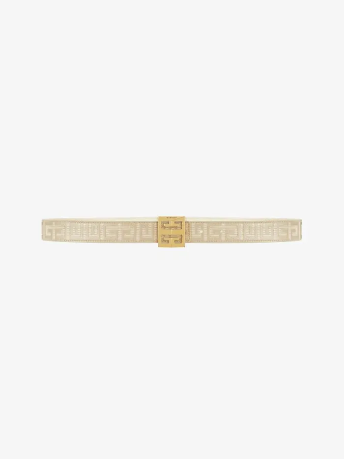 4g Reversible Belt In Coated Canvas Natural Beige Women Givenchy Belts