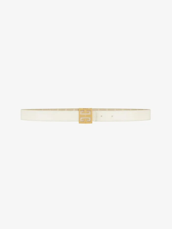 4g Reversible Belt In Coated Canvas Natural Beige Women Givenchy Belts