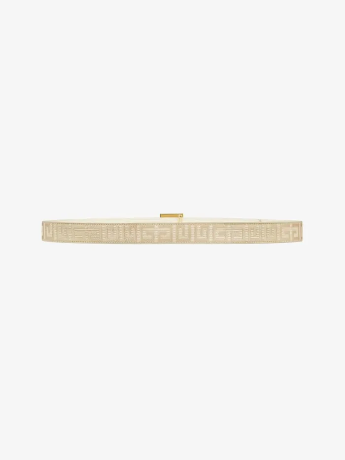 4g Reversible Belt In Coated Canvas Natural Beige Women Givenchy Belts