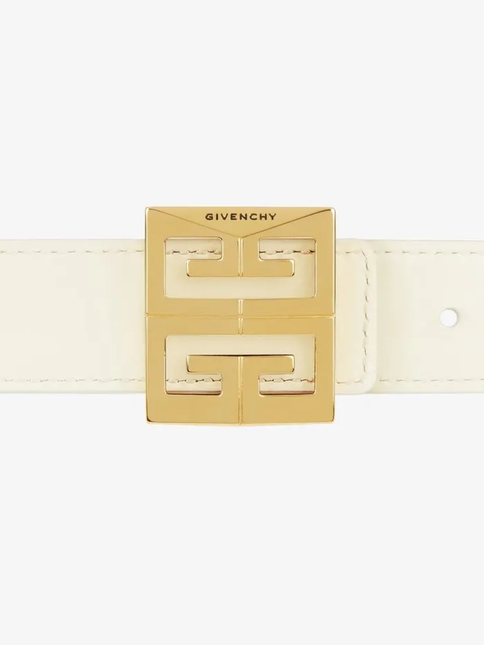 4g Reversible Belt In Coated Canvas Natural Beige Women Givenchy Belts