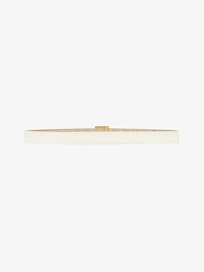4g Reversible Belt In Coated Canvas Natural Beige Women Givenchy Belts