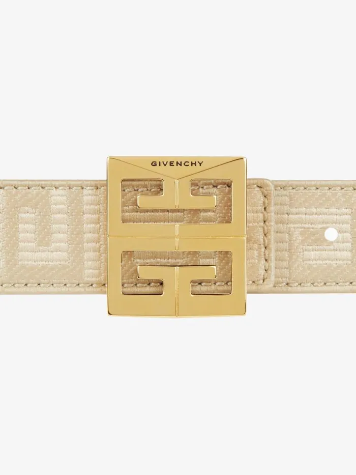 4g Reversible Belt In Coated Canvas Natural Beige Women Givenchy Belts