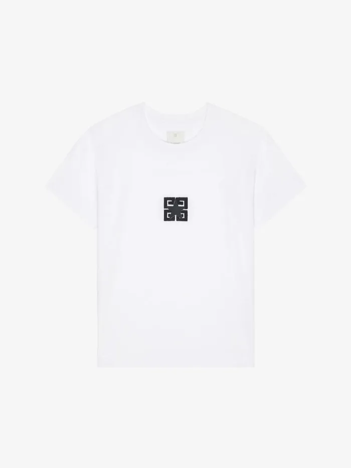 4g Stars Boxy Fit TShirt In Cotton White Men Givenchy TShirts