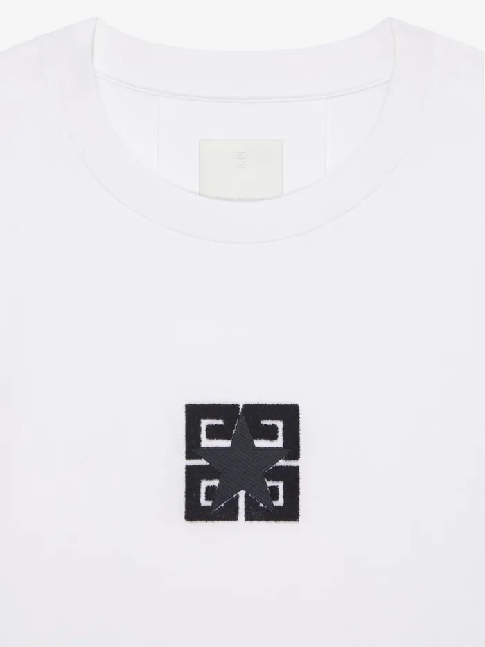 4g Stars Boxy Fit TShirt In Cotton White Men Givenchy TShirts
