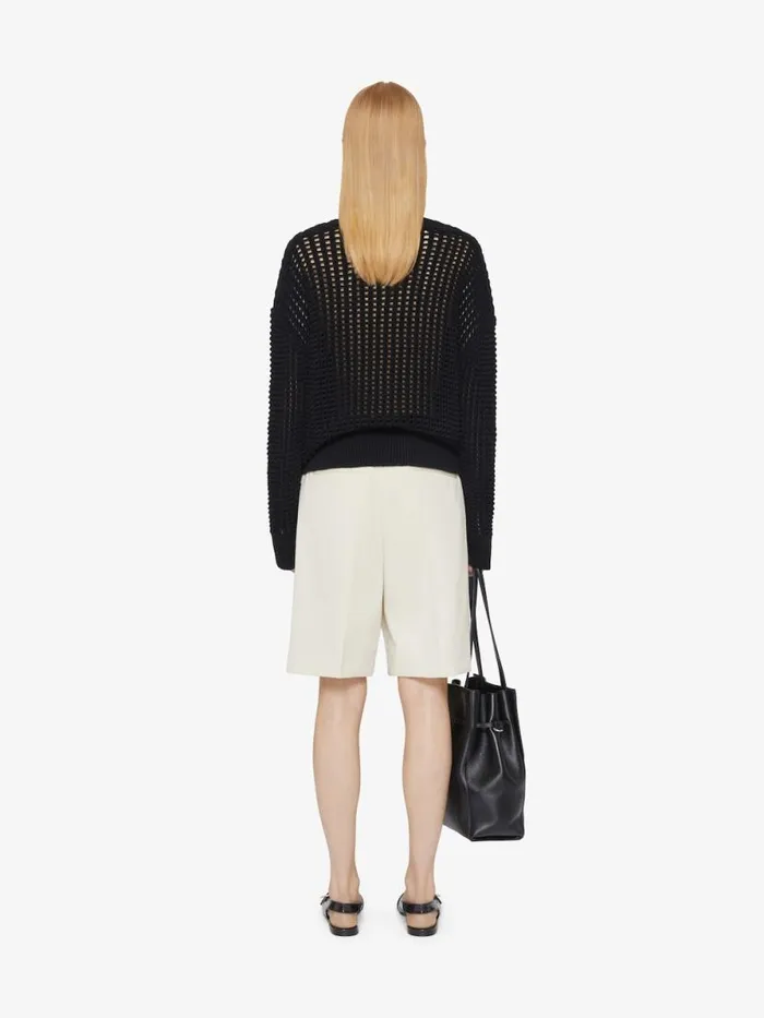 4g Sweater In Wool And Cashmere Black Women Givenchy Sweaters