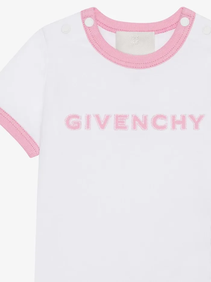 4g TShirt And Shorts In Cotton Gift Set Pink Kids Givenchy