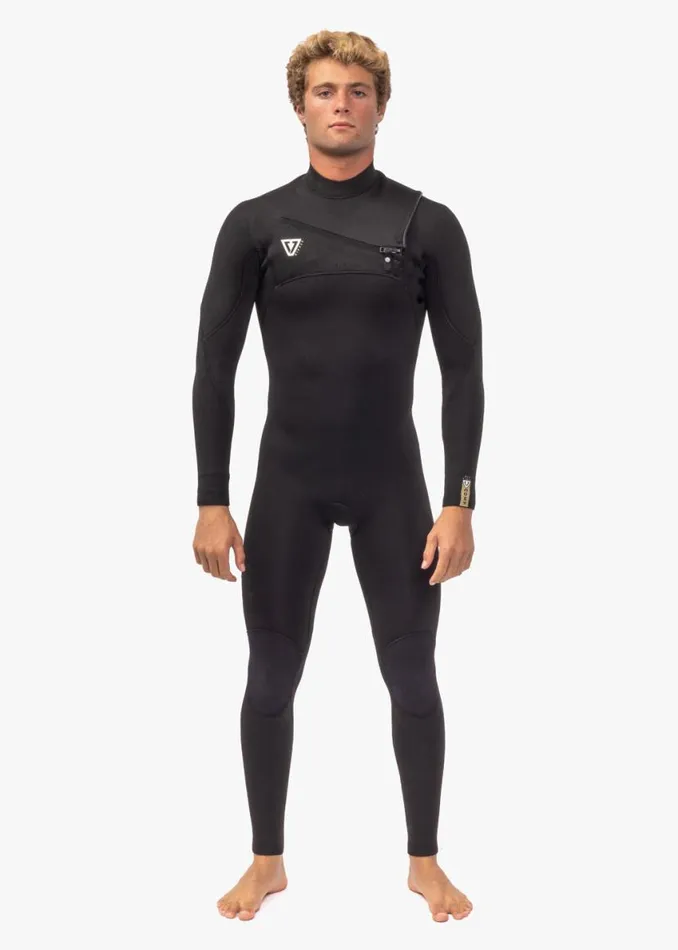 7 Seas Comp 43 Full Chest Zip Black 2 Men Vissla Wetsuits