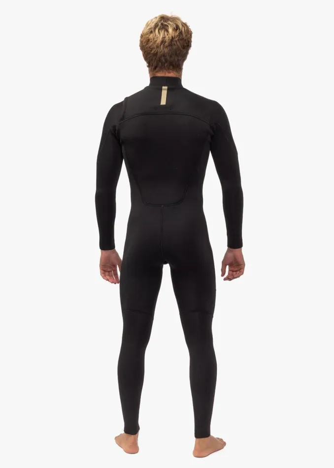7 Seas Comp 43 Full Chest Zip Black 2 Men Vissla Wetsuits