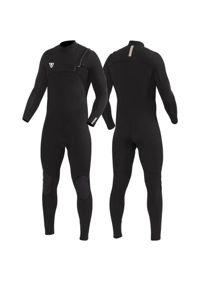 7 Seas Comp 43 Full Chest Zip Black 2 Men Vissla Wetsuits