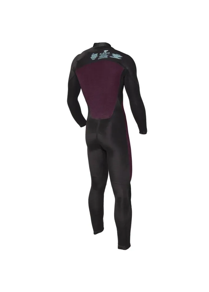7 Seas Comp 43 Full Chest Zip Black 2 Men Vissla Wetsuits