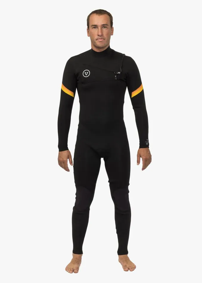 7 Seas Raditude 43 Full Chest Zip Wetsuit Black 3 Men Vissla Wetsuits
