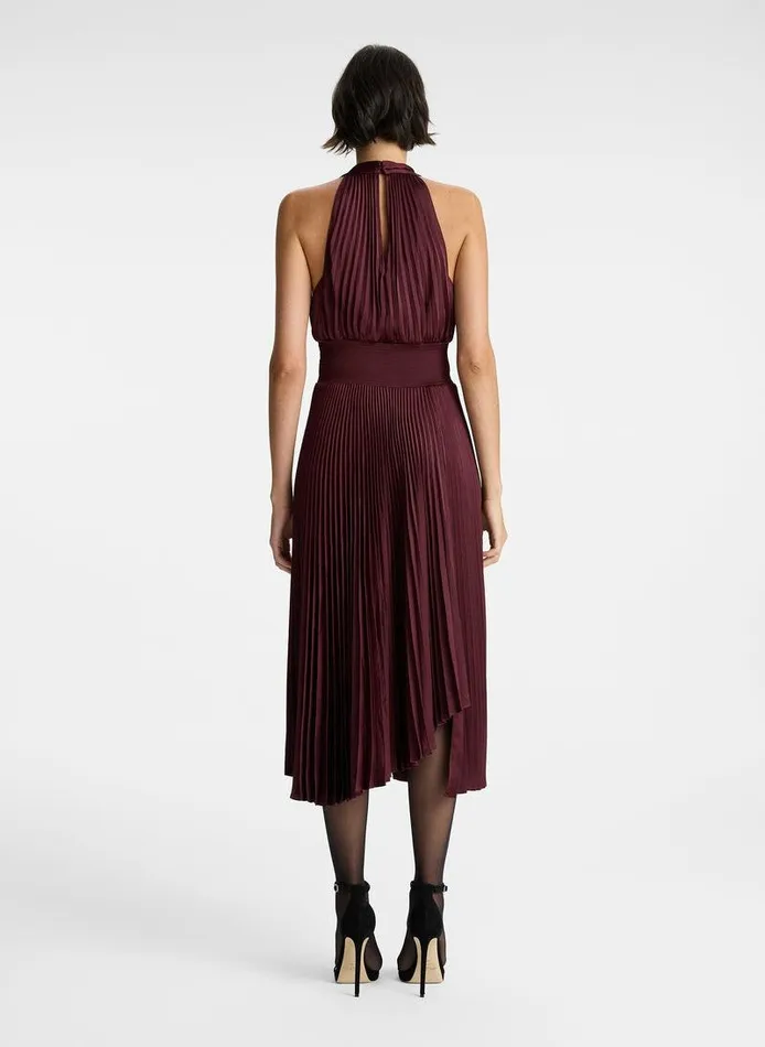 Accessories Women ALC Rose Satin Pleated Dress Chicory Accessories Women ALC Rose Satin Pleated Dress Chicory