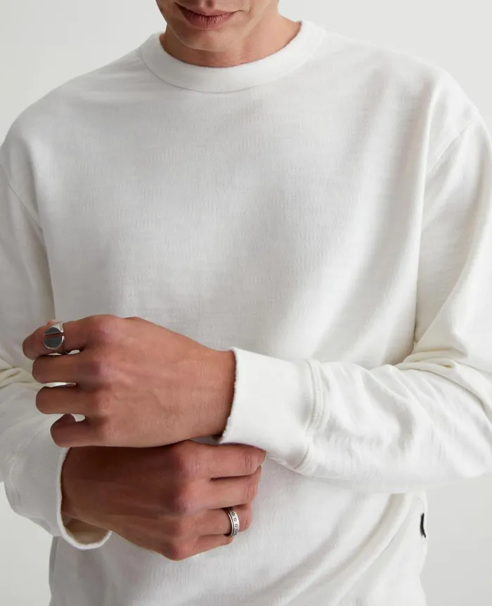 AG Jeans Arc Crew 5 Years True White Men Tees AG Jeans Arc Crew 5 Years True White Men Tees