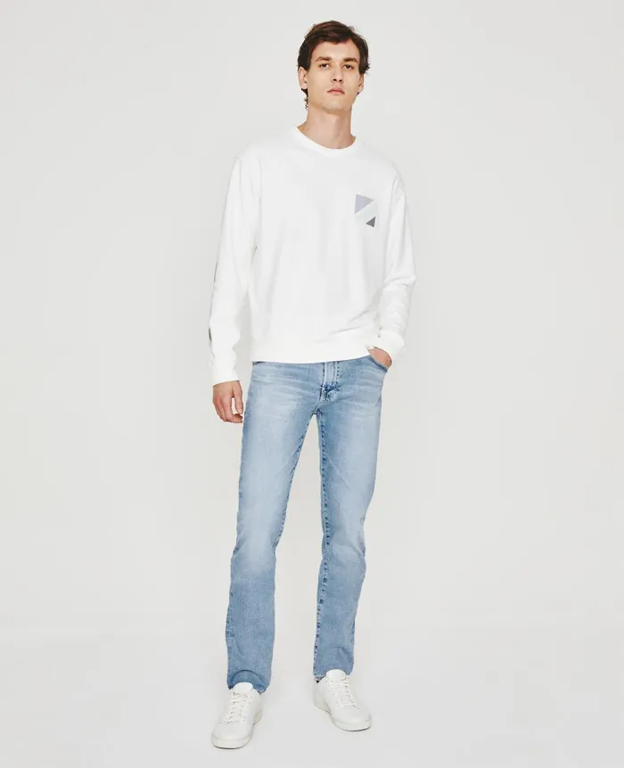 AG Jeans Arc Crew Geo Cube Exwhite Men Tees AG Jeans Arc Crew Geo Cube Exwhite Men Tees