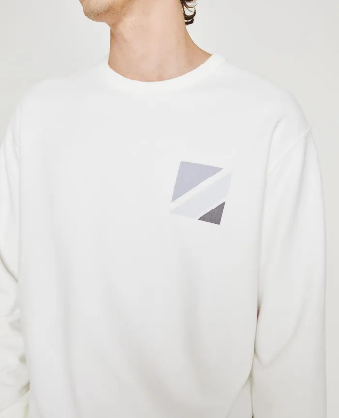 AG Jeans Arc Crew Geo Cube Exwhite Men Tees AG Jeans Arc Crew Geo Cube Exwhite Men Tees
