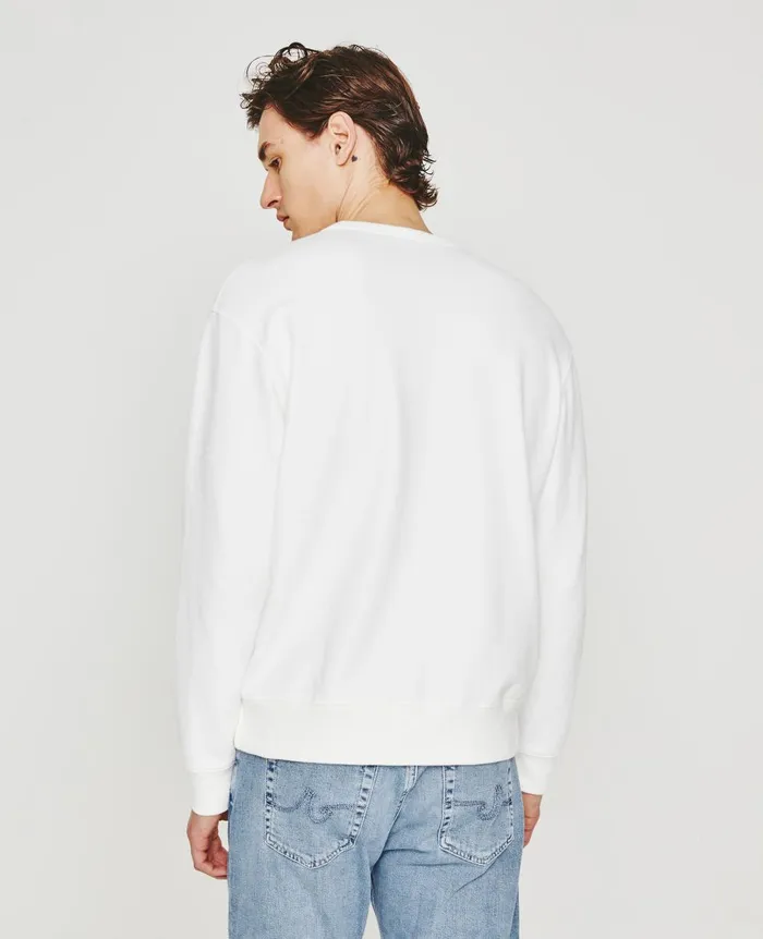 AG Jeans Arc Crew Geo Cube Exwhite Men Tees AG Jeans Arc Crew Geo Cube Exwhite Men Tees