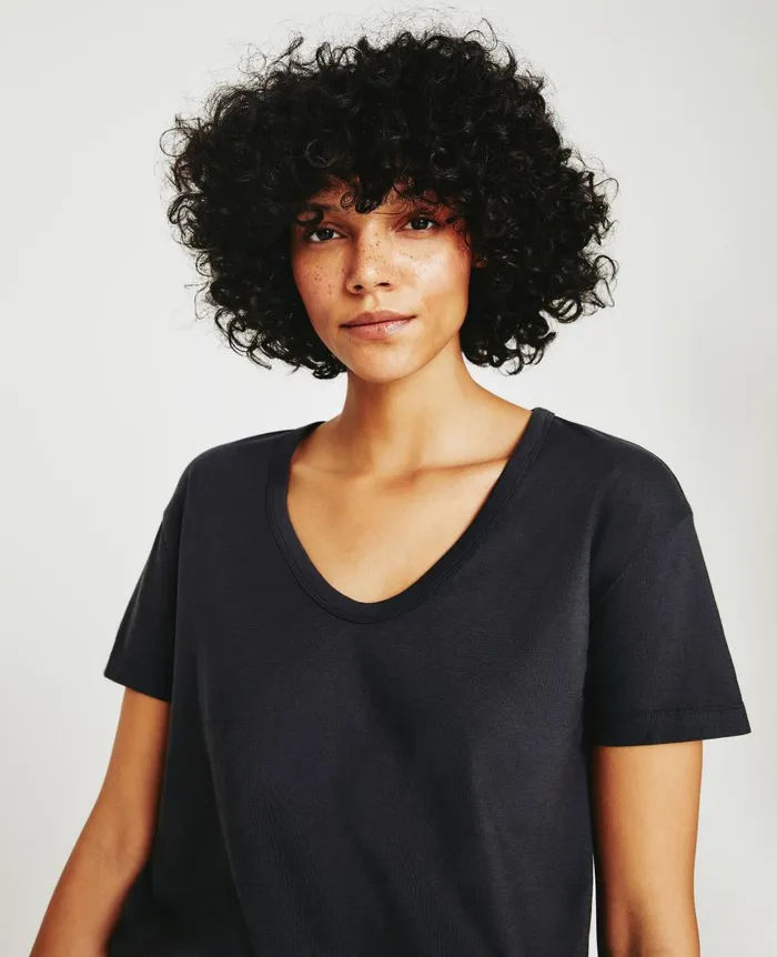 AG Jeans Aspen U Ink Stone Women Tees and Tanks