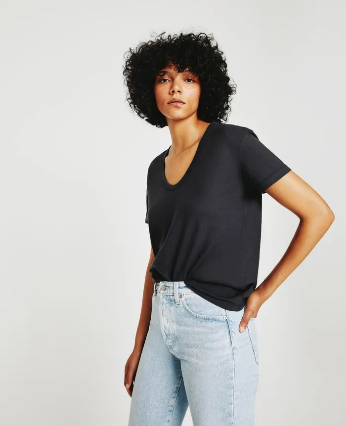 AG Jeans Aspen U Ink Stone Women Tees and Tanks AG Jeans Aspen U Ink Stone Women Tees and Tanks