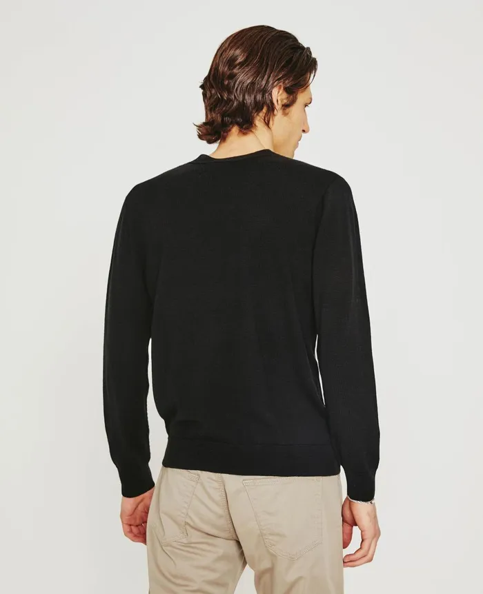 AG Jeans Beck Vee True Black Men Sweatshirts AG Jeans Beck Vee True Black Men Sweatshirts