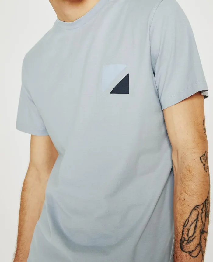 AG Jeans Bryce Crew Geo Cube White Sands Men Tees AG Jeans Bryce Crew Geo Cube White Sands Men Tees