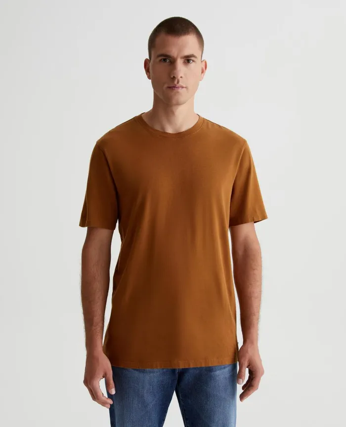 AG Jeans Bryce Crew Tree Bark Men Tees