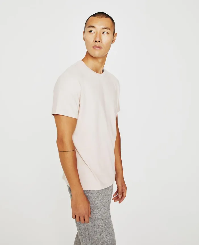 AG Jeans Bryce Crew Vintage Pink Men Tees AG Jeans Bryce Crew Vintage Pink Men Tees