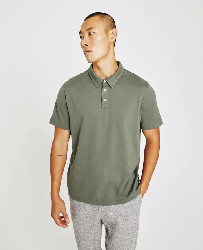 AG Jeans Bryce Polo Hunter Sage Men Polos AG Jeans Bryce Polo Hunter Sage Men Polos