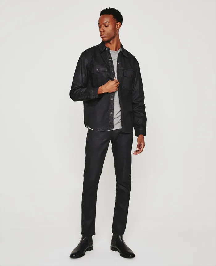 AG Jeans Elias Shirt Jacket Ltt Ct Charcoal Black Men Jackets AG Jeans Elias Shirt Jacket Ltt Ct Charcoal Black Men Jackets