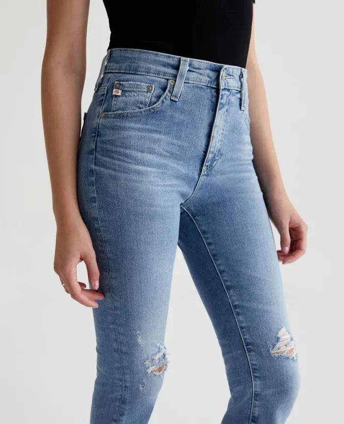 AG Jeans Farrah Boot Crop 20 Years Undertow Destructed Women Denim AG Jeans Farrah Boot Crop 20 Years Undertow Destructed Women Denim