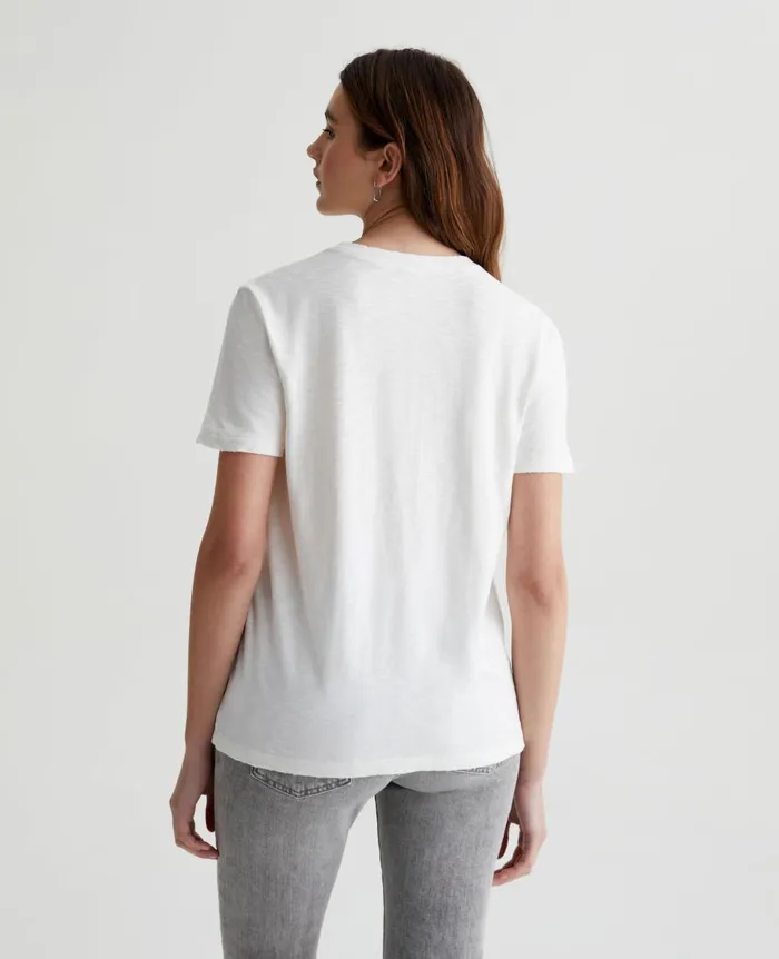 AG Jeans Jagger Crew 5 Years True White Women Tees and Tanks AG Jeans Jagger Crew 5 Years True White Women Tees and Tanks