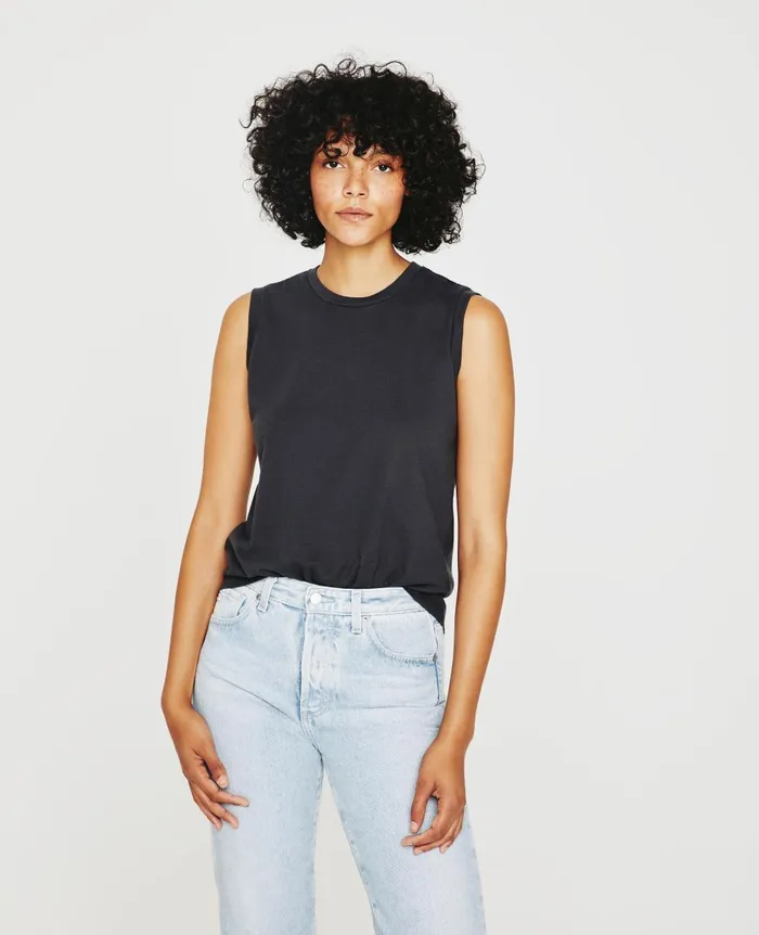 AG Jeans Jagger Muscle Tank Ink Stone Women Tees and Tanks AG Jeans Jagger Muscle Tank Ink Stone Women Tees and Tanks