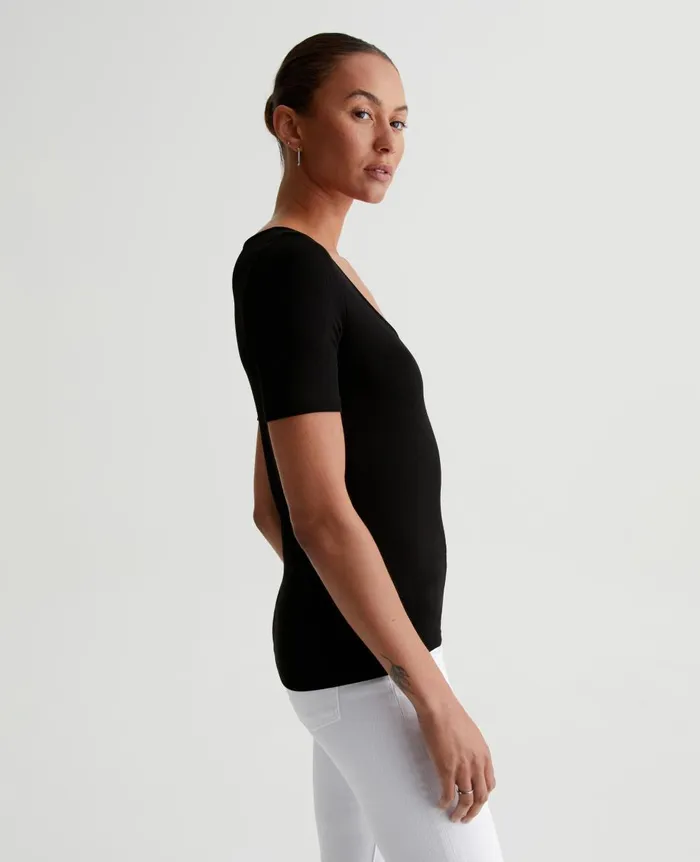 AG Jeans Jaxon Scoop True Black Women Tops and Shirts AG Jeans Jaxon Scoop True Black Women Tops and Shirts