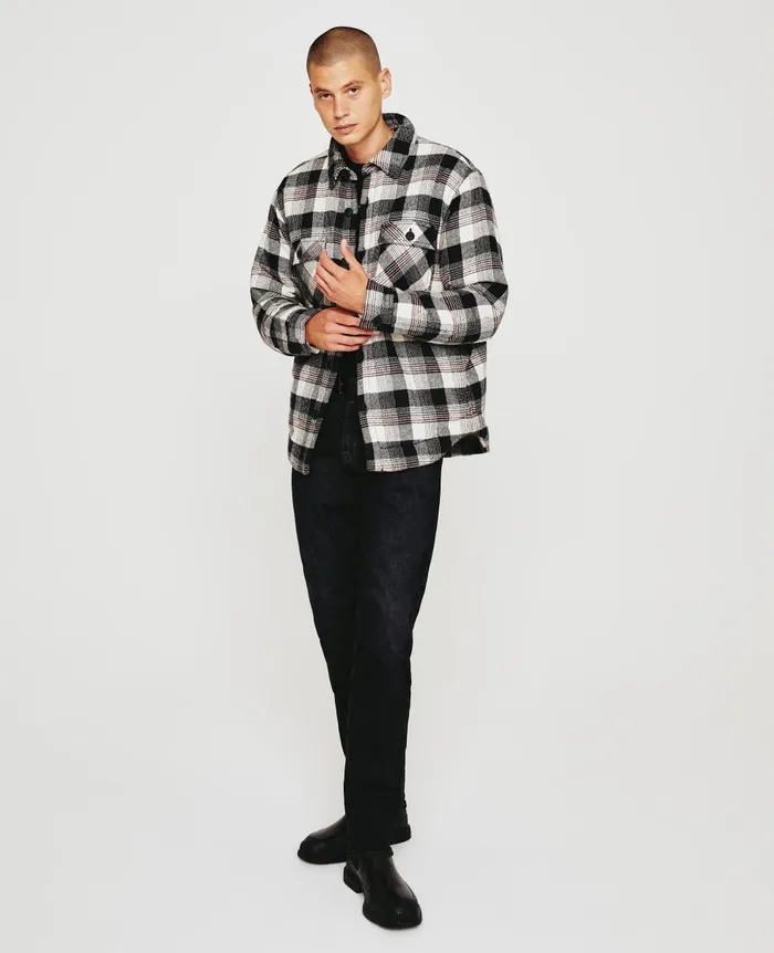 AG Jeans Nolan Jacket Field Plaid Black Multi Men Jackets AG Jeans Nolan Jacket Field Plaid Black Multi Men Jackets