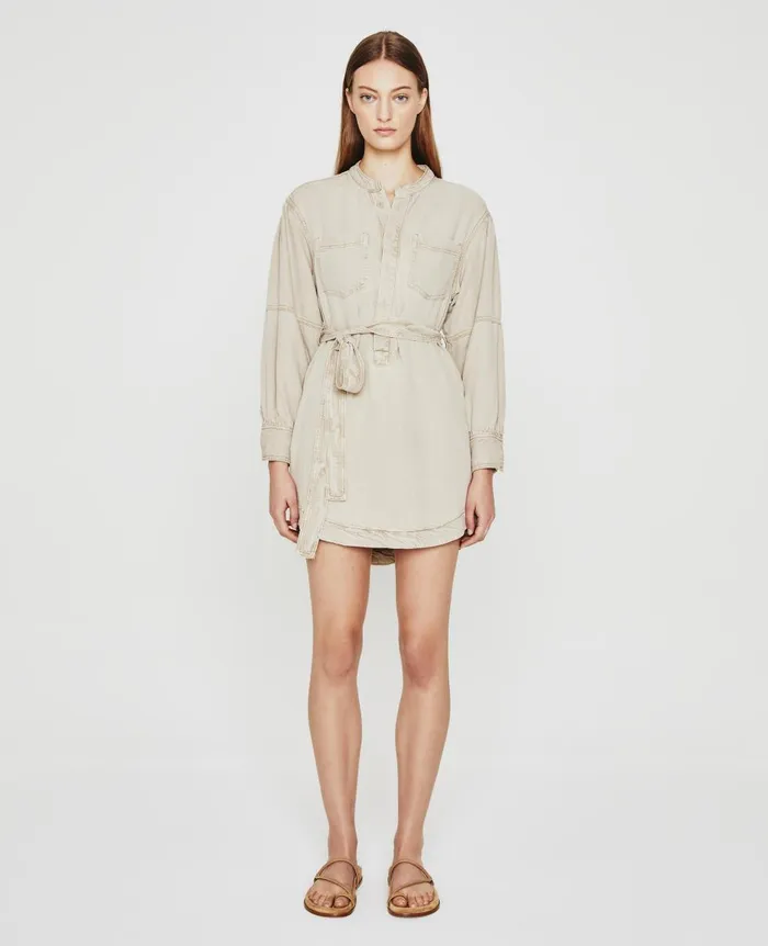 AG Jeans Poppy Dress Sulfur Dry Dust Women Dresses and More