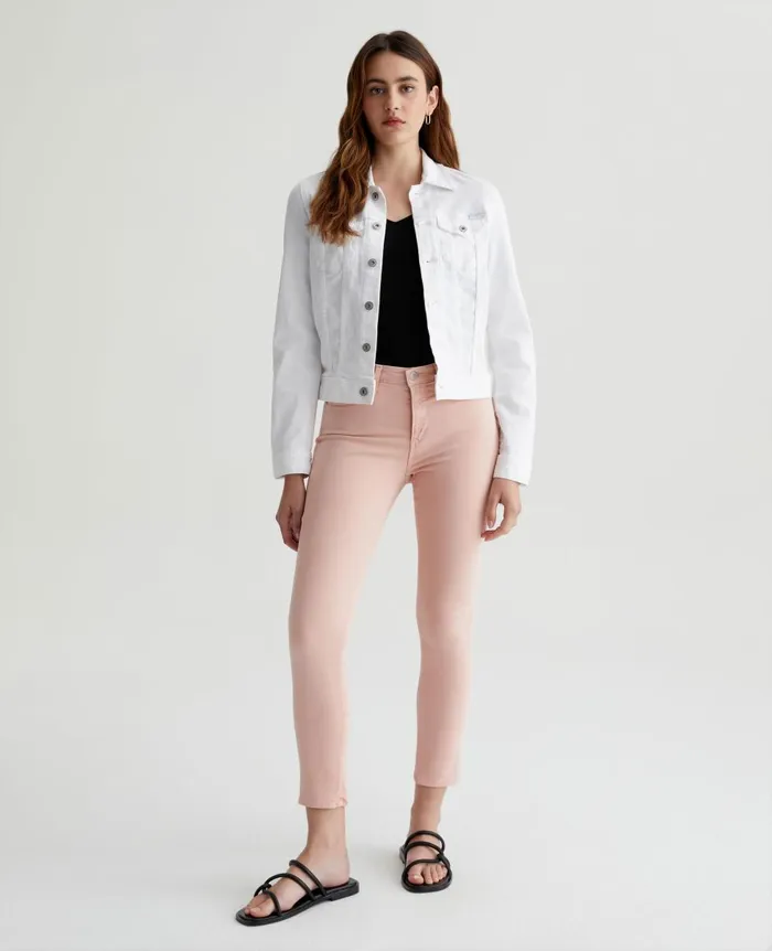 AG Jeans Prima Crop Sulfur Blush Paradise Women Pants