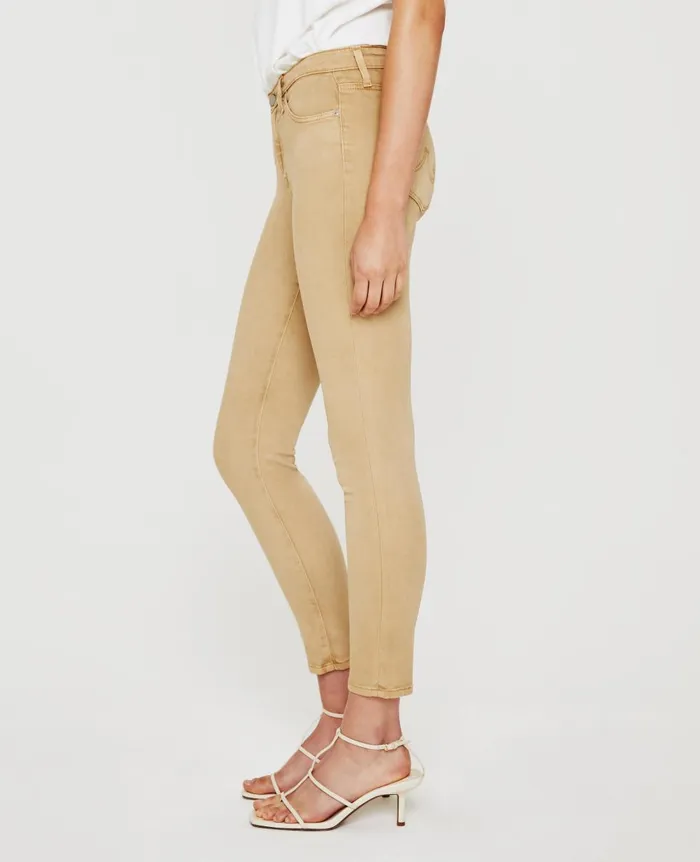 AG Jeans Prima Crop Sulfur Toasted Almond Women Pants AG Jeans Prima Crop Sulfur Toasted Almond Women Pants