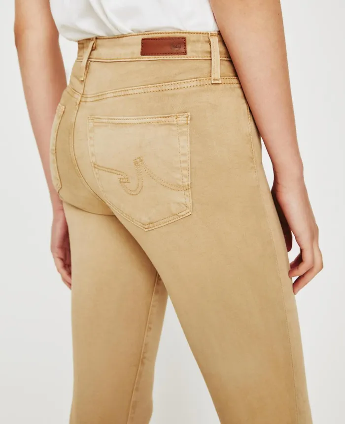 AG Jeans Prima Crop Sulfur Toasted Almond Women Pants AG Jeans Prima Crop Sulfur Toasted Almond Women Pants