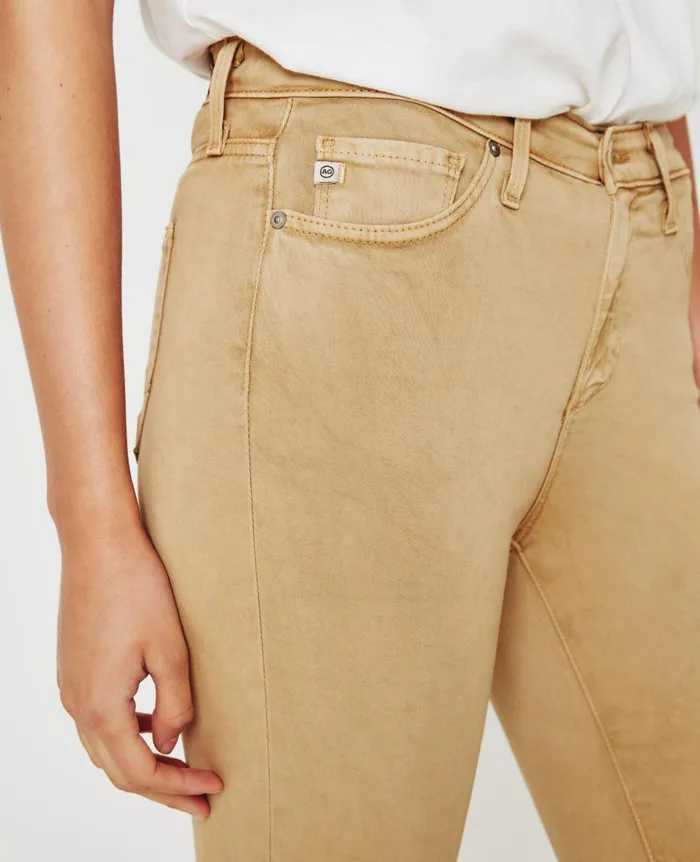 AG Jeans Prima Crop Sulfur Toasted Almond Women Pants AG Jeans Prima Crop Sulfur Toasted Almond Women Pants