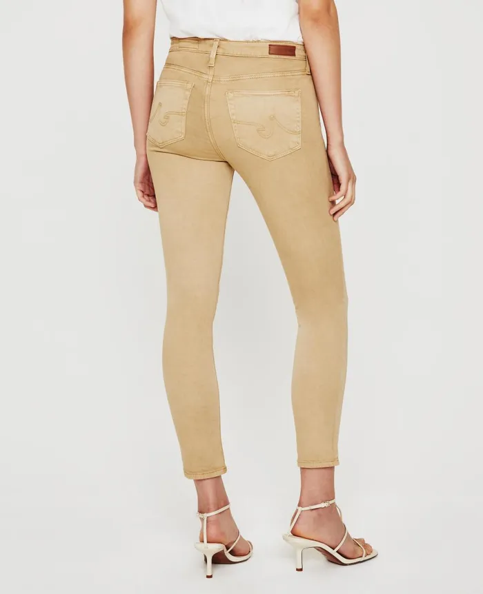 AG Jeans Prima Crop Sulfur Toasted Almond Women Pants AG Jeans Prima Crop Sulfur Toasted Almond Women Pants