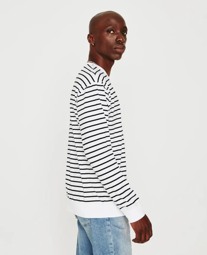 AG Jeans Wesley Pullover True Whitetrue Black Men Sweatshirts AG Jeans Wesley Pullover True Whitetrue Black Men Sweatshirts