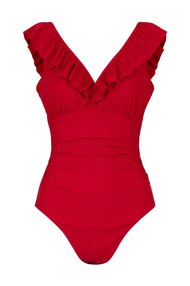 Agnes Swimsuit 8211 Racing Red Women Cras Swimwear
