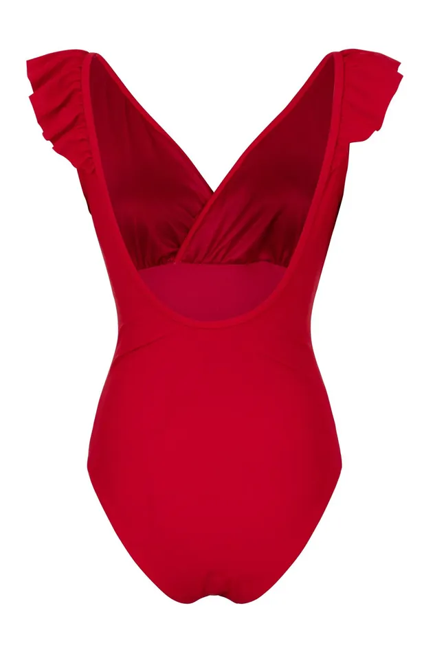 Agnes Swimsuit 8211 Racing Red Women Cras Swimwear