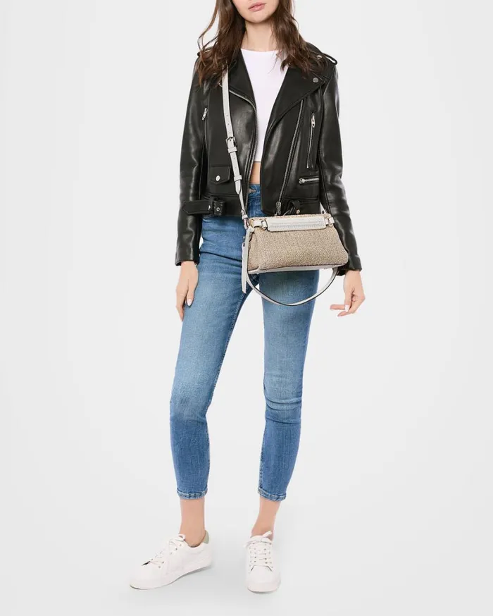 All For Love Convertible Crossbody Clutch Straw With Vanilla Women Aimee Kestenberg Clutches