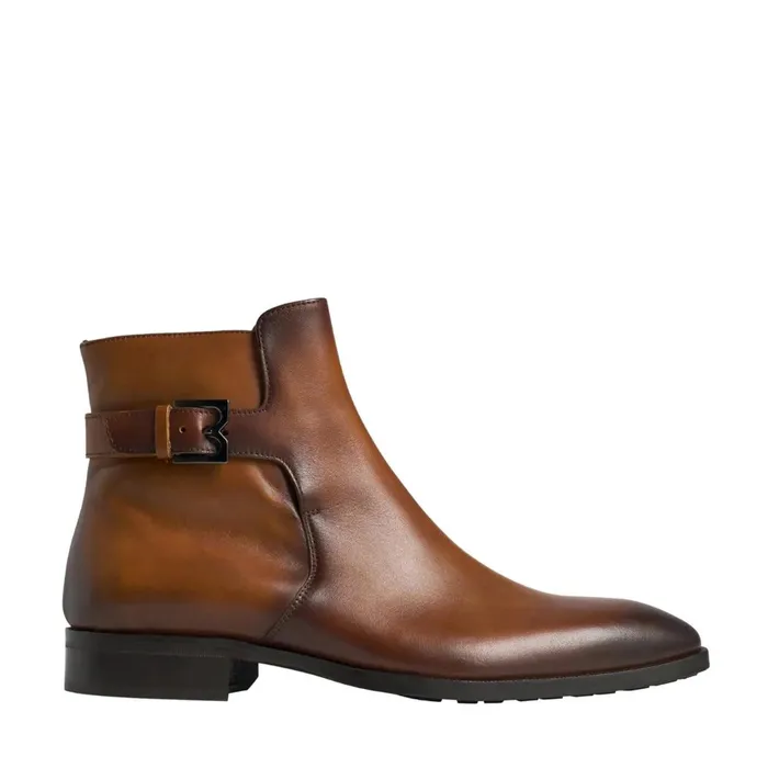 Angiolini Leather Dress Boot 8211 Cognac Men Bruno Magli Boots