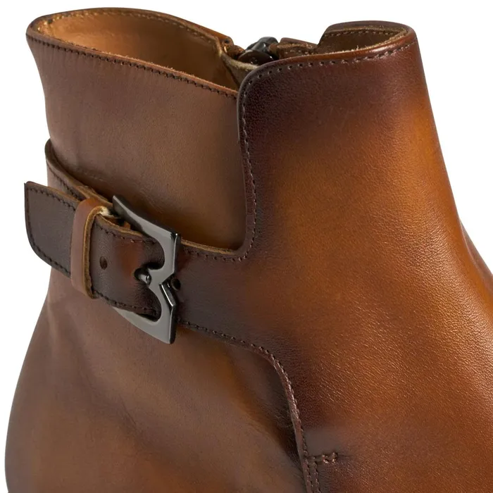 Angiolini Leather Dress Boot 8211 Cognac Men Bruno Magli Boots
