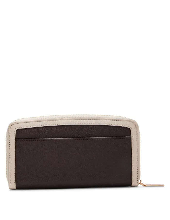 Anne Klein AK Large Curved Wallet Espresso Women Handbags