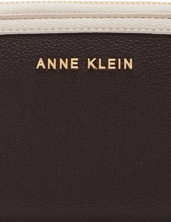 Anne Klein AK Large Curved Wallet Espresso Women Handbags
