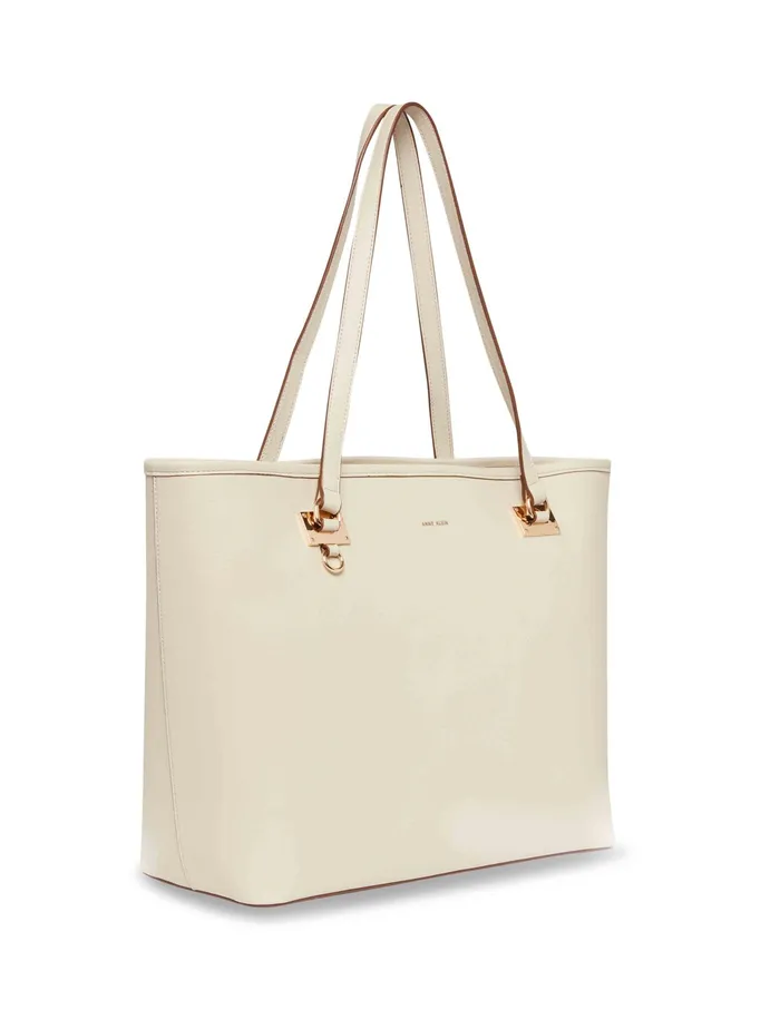 Anne Klein Anne Klein Work Tote With Pouch Chalk Women Handbags